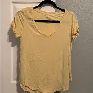 Soft & Sexy yellow v neck